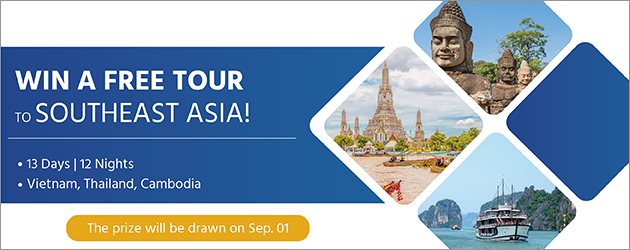 Win a Free Tour to Southeast Aisa