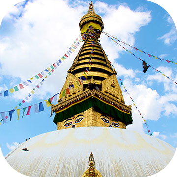 Monkey Temple in Kathmandu, Nepal