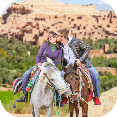 Couple Camel Ride in Morocco