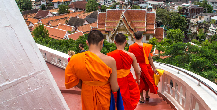 Monks in Asia