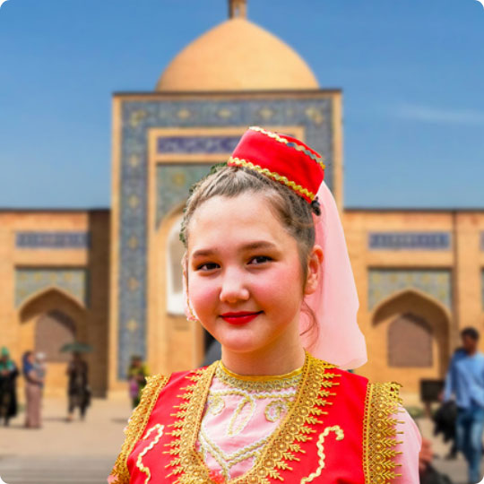 Uighur girl in Kashgar