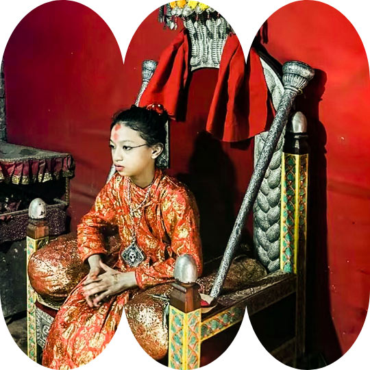 Kumari, the living goddess of Nepal