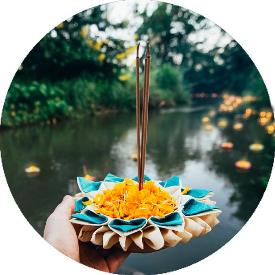 Loy Krathong in Chiang Mai Town