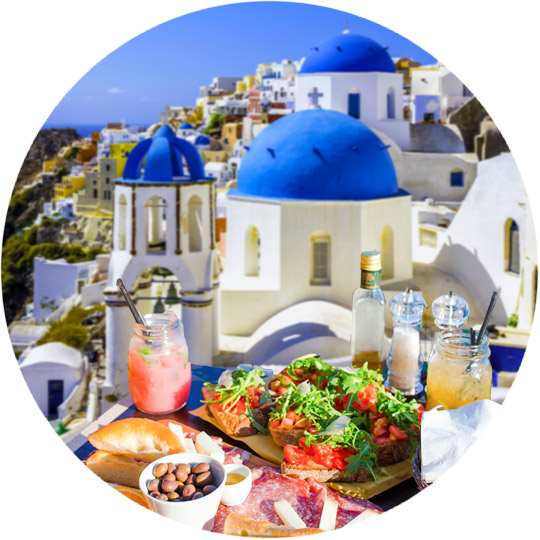 Breakfast in Santorini