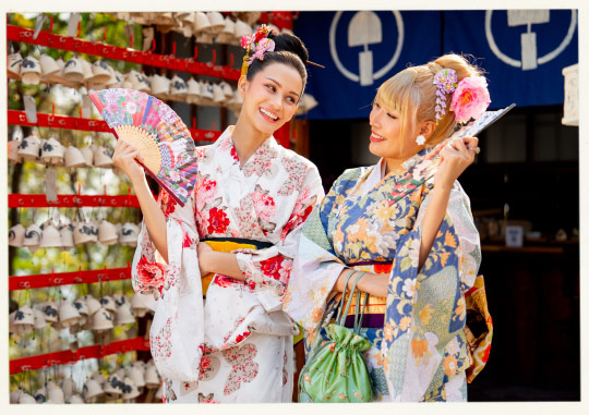 Japanese girl in traditional clothing