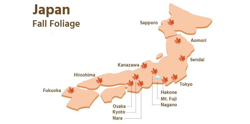 Japan Fall Foliage Map