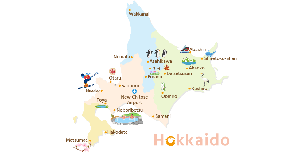 Hokkaido Travel Map