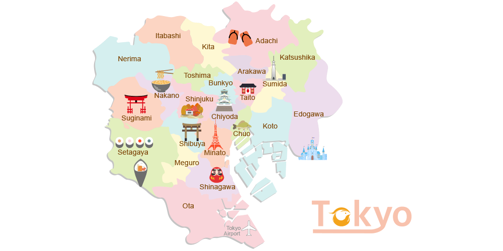Tokyo Travel Map
