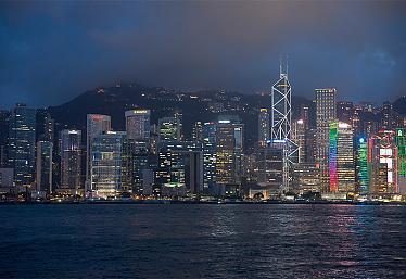 The Victoria Harbor in Hong Kong
