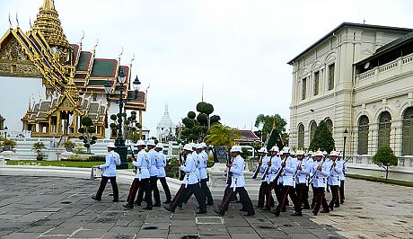 Soldiers in the Royal Grand Palace