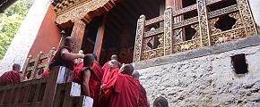 Monks in Bhutan