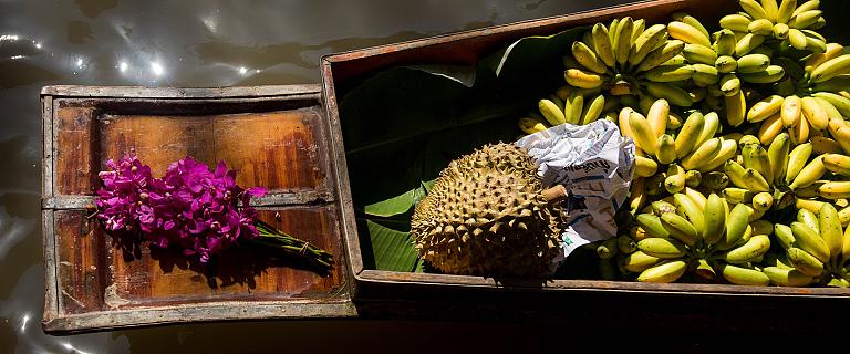 Thai floating market