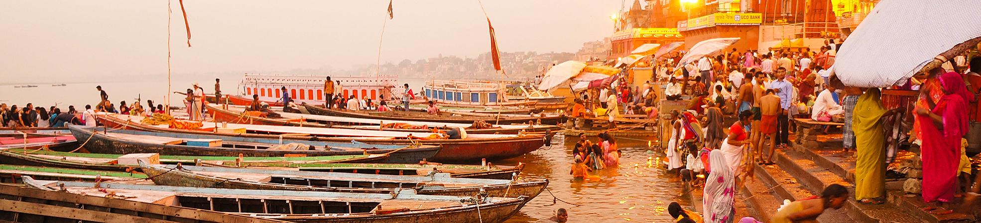 The sacred Ganges in Varanasi, India