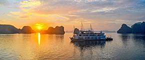 Sunset at Halong Bay
