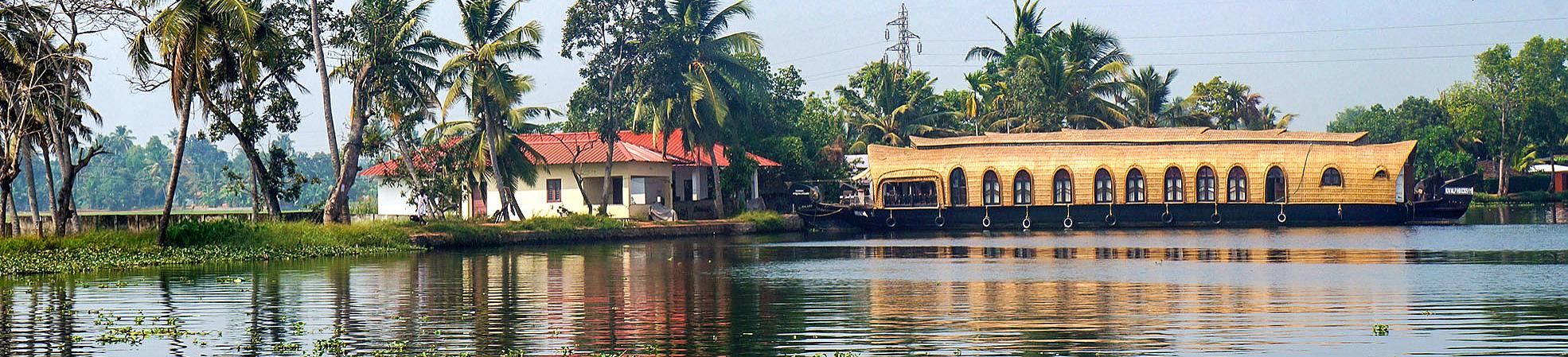 Backwater in Alleppy, Kerala