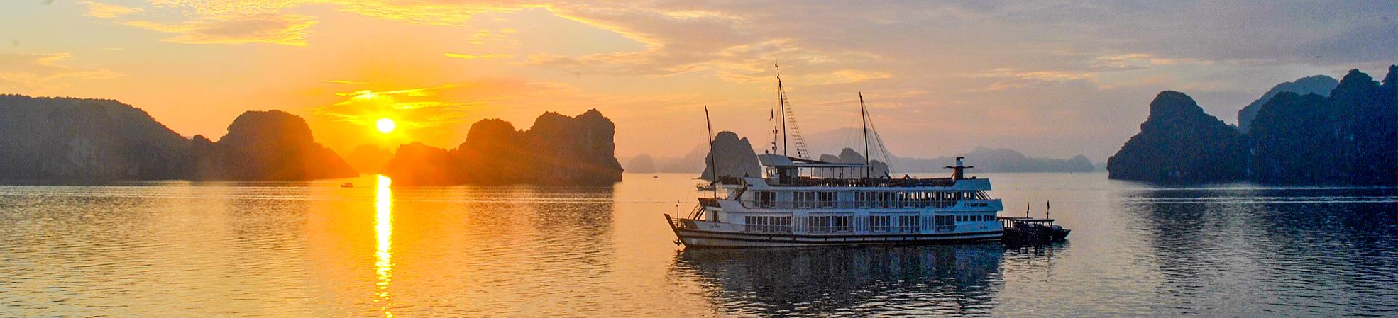 Sunset at Halong Bay