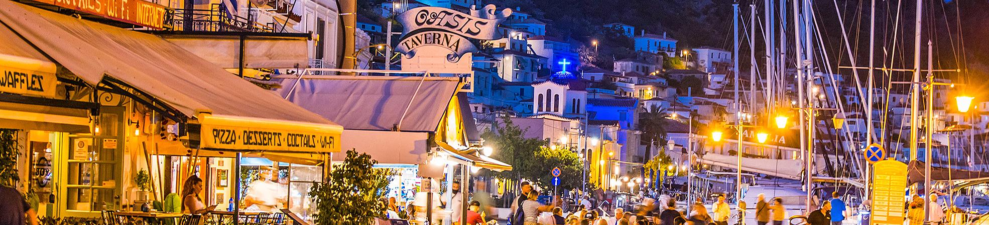 Night View of Greece