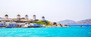 Greek Windmills on Mykonos island