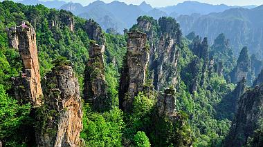 Avatar mountains in Zhangjiajie