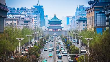 The street scenery in Xi'an