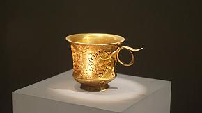 A golden cup in Shaanxi History Museum