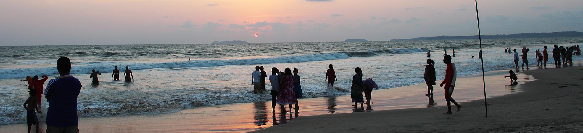 Sunset in the Goa Beach, India