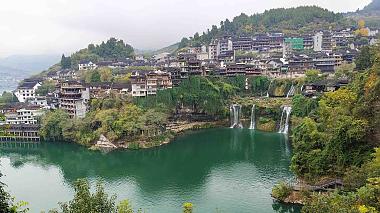 Panoramic view of Furong Ancient Town