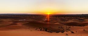 Sunset in the Sahara Desert