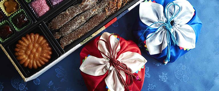 Korean Sweets and Traditional Lucky Bags