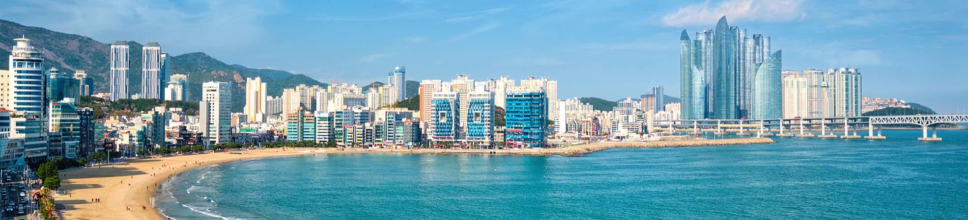 Gwangalli Beach in Busan, South Korea