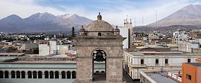 The Church in Arequipa, Peru