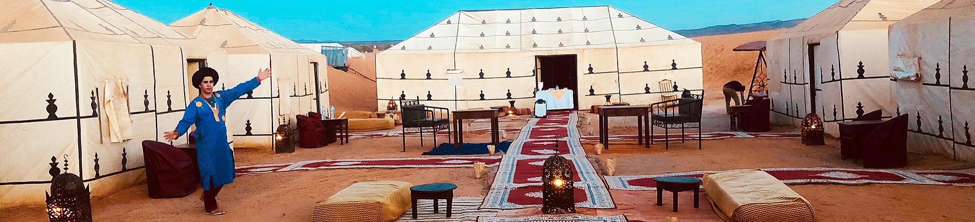 Camps in the Sahara Desert, Morocco
