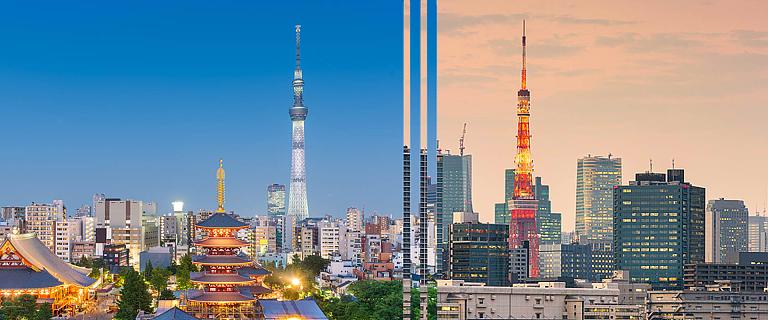 Tokyo Skytree vs Tokyo Tower