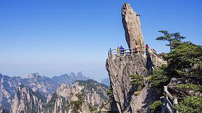 Enjoy the scenery on Mount Huangshan