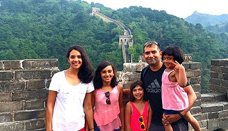 Family tour in China