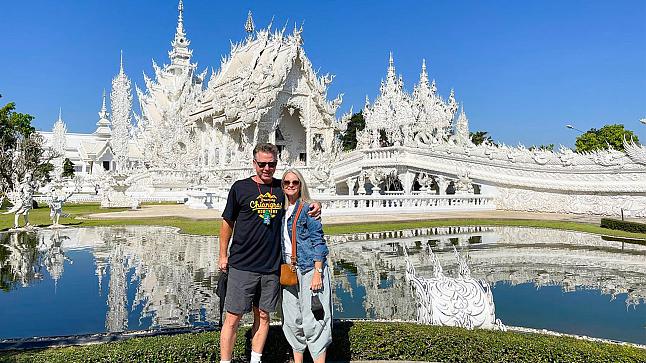 Anne and Daniel in Chinag Rai, Thailand