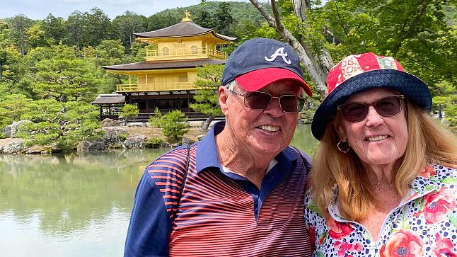 Marion and John in Kyoto