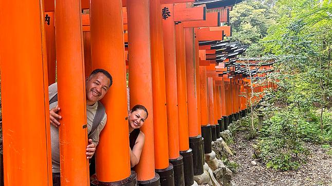 Liz and Francisco in kyoto