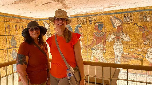 Peggy and Ketherine Were in Luxor