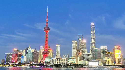 The bund in Shanghai