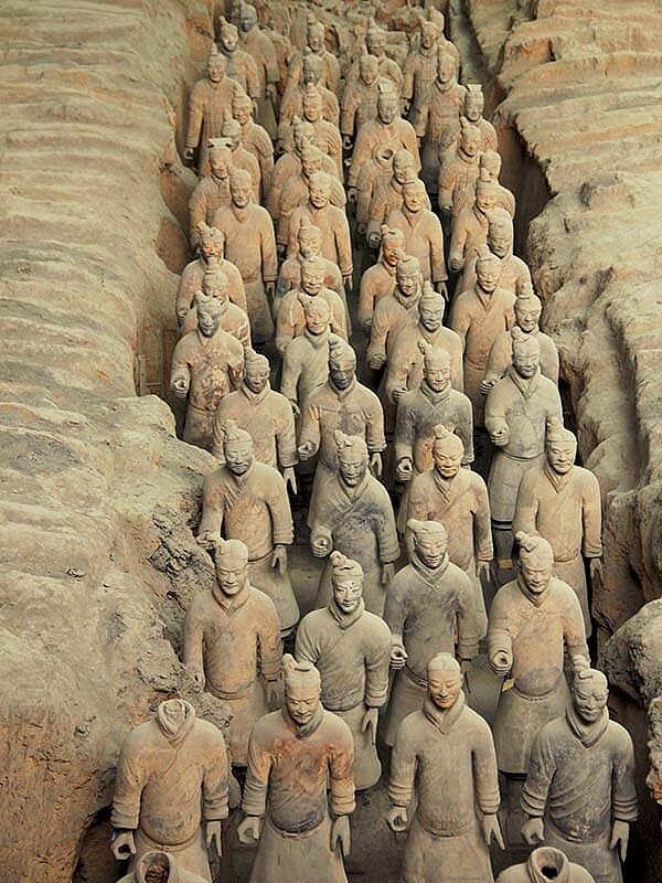 Guerreros de terracota en Xian
