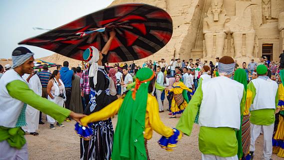 Dance Performance on Egyptian Festival