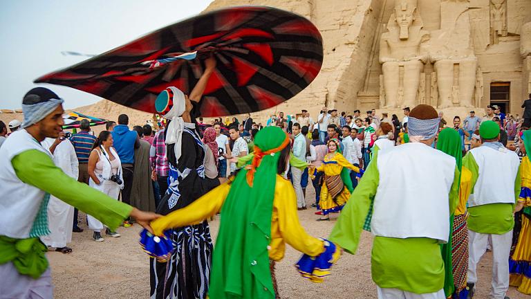 Dance Performance on Egyptian Festival