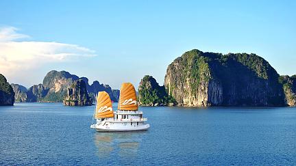 crucero por la bahía de Halong