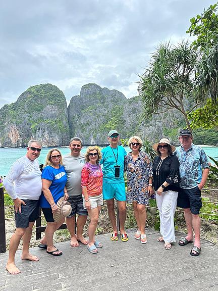 Clientes en una isla en Tailandia