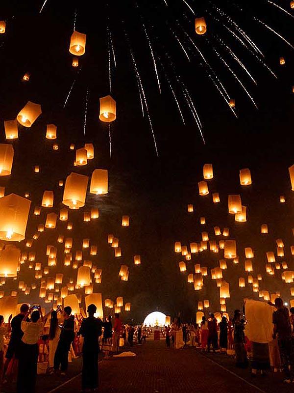 Festival de los faroles en Tailandia