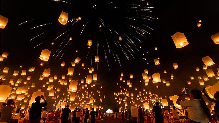 Fireworks & Lantern Release