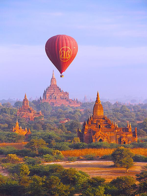 Hot Air Balloon in Bagan