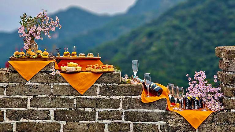 Afternoon Tea at the Great Wall of China