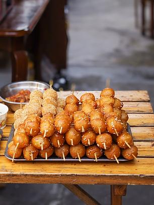 Local street food in Chengdu